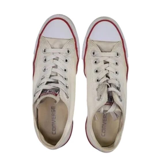 Converse Shoes Womens 8 Sneakers Chuck Taylor All Star Low Canvas Casual White - Picture 10 of 12